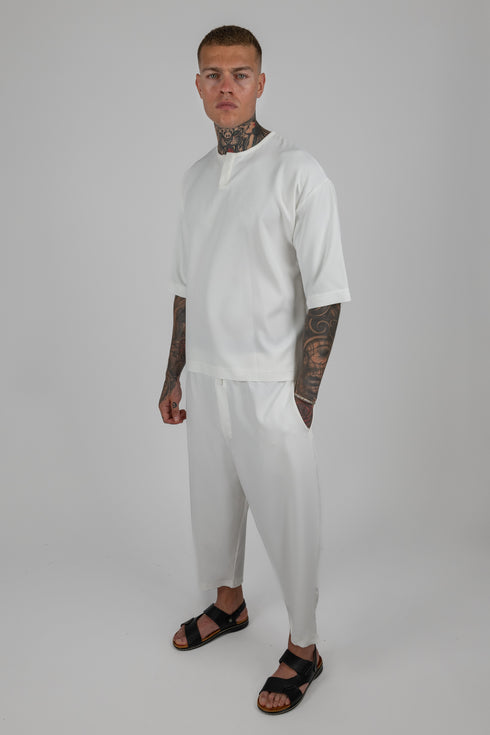 Aegean Breeze Set - Oversized T-Shirt/Balloon Pants